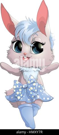 Niedlichen Kaninchen cartoon Stock Vektor