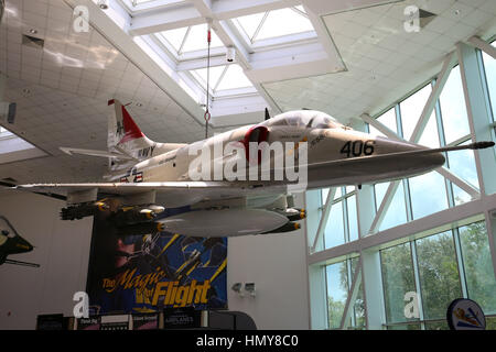 Douglas a-4 Skyhawk im National Museum of Naval Aviation Stockfoto