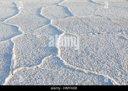 Salz Crystal Textur, Varzaneh, Provinz Isfahan, Iran Stockfoto