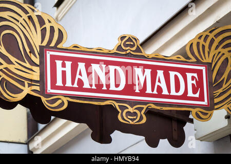 Handgemachte text Stockfoto