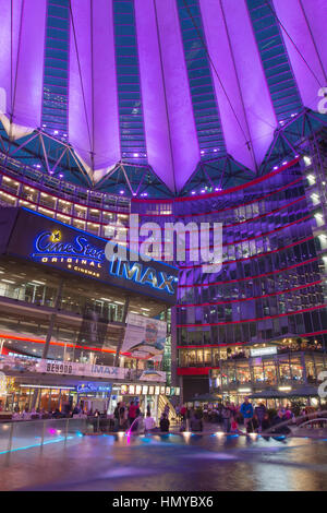 Sony Center in Berlin Stockfoto