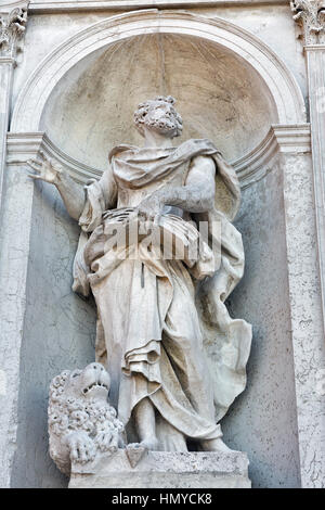 Chiesa del Santissimo Redentore oder Kirche des Heiligsten Erlösers auf Insel Guidecca in Venedig, Italien. Es wurde gebaut, um Gott zu danken für die Befreiung Stockfoto