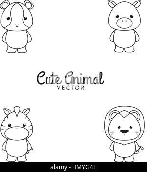 Niedliche Cartoon Tiere