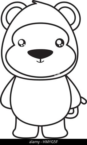 Niedliche Cartoon-Affe Stock Vektor