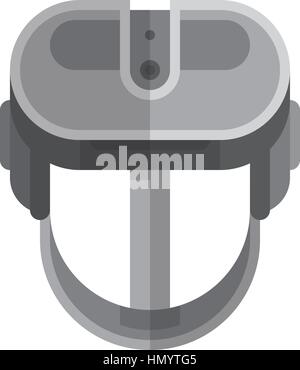 Virtual-Reality-Brille flach Symbol. Stock Vektor