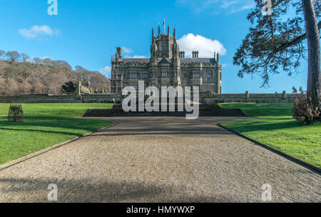 Margam Burg befindet sich ein viktorianisches Landhaus in Port Talbot, Wales. Stockfoto