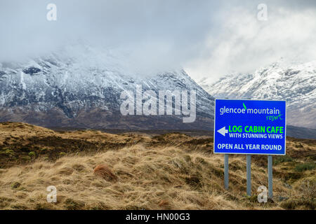 Glencoe Mountain Resort, die Highlands, Schottland, Großbritannien. Stockfoto