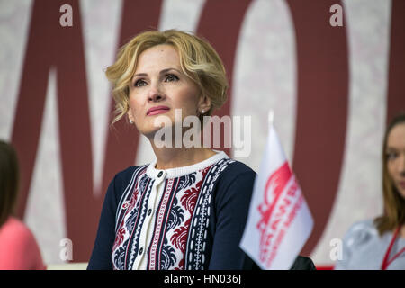 Moskau, Russland - 29. März 2015: Mitglied der Staatsduma von United Russland Party und Mitglied von einiges Russland General Council Irina Yarovaya während Stockfoto