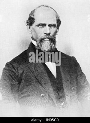 JOHN AUGUSTUS ROEBLING (1806-1869) deutsch-US-amerikanischer Ingenieur, der Brooklyn Bridge entworfen. Um 1865 Stockfoto