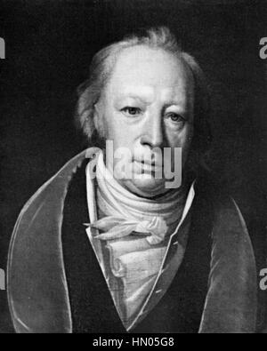 FRIEDRICH AUGUST WOLF (1759-1824), deutscher Linguist, klassischer Philologe und Gründer der Philologie Stockfoto