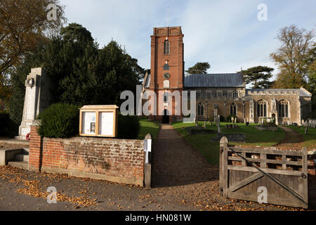 St. Marys Kirche Grundisburgh, Suffolk, UK. Stockfoto