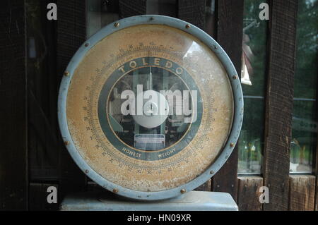 Alte Waage Stockfoto