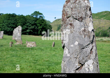 Menhire Schottland Stockfoto