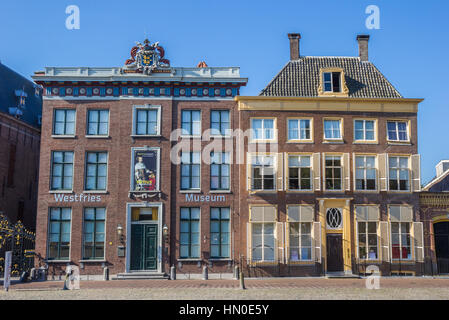 Museum auf der Zentralmarkt Quadrat von Hoorn in Holland Stockfoto
