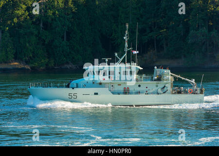 Ein Orca Klasse Navy Schiff von Vancouver Insel Stockfoto