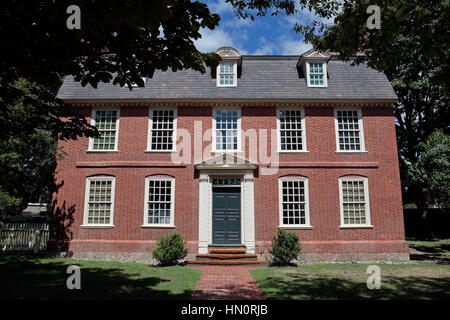 Haus Derby in Salem Maritime National Historic Site, Salem, Massachusetts, Vereinigte Staaten von Amerika. Stockfoto