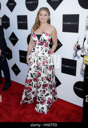 Erika Christensen kommt bei den TV Land Awards am 11. April 2015 in Beverly Hills, Kalifornien. Foto von Francis Specker Stockfoto