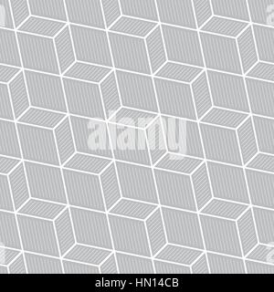 Nahtlose Muster. Klassische geometrische Struktur mit sich wiederholenden Rhomben und Linien. Monochrom. Hintergrund. Web. Vektor-illustration Stock Vektor