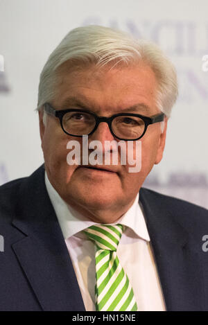 Buenos Aires, Argentinien. 2. Juni 2016: Minister für auswärtige Angelegenheiten von Deutschland Frank-Walter Steinmeier bei einer Konferenz bei seinem Besuch in Buenos Aires Stockfoto