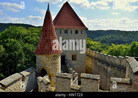 Burg Kokorin, Tschechische Republik Stockfoto