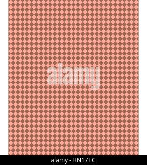 Nahtlose quadratische Raute Muster. Braune quadratische Raute auf rosa Stock Vektor