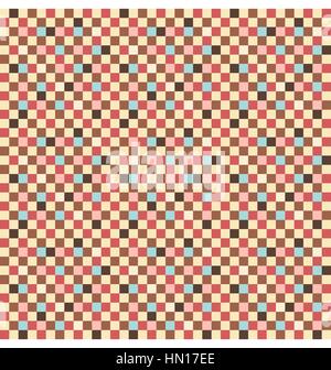 Nahtlose quadratisches Muster mit bunten Quadraten Stock Vektor