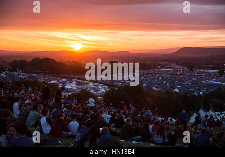 Musik-Festival-Publikum Stockfoto