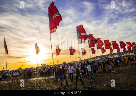 Musik-Festival-Publikum Stockfoto