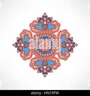 Floralen Muster. arabisch Ornament mit fantastischen Blumen und Blätter. gedeihen Orientalische ethnischen Hintergrund gefliest. Wunderland Motive der Gemälde von Stock Vektor