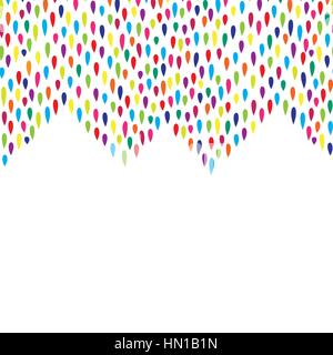 Abstrakte geometrische Punkt Fliesen- grenze Muster. spot Ornament. Linear Zig Zag Rahmen. Nahtlose dekorativen Zickzack Hintergrund Stock Vektor