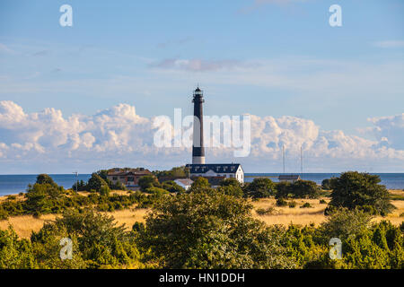 Lösen Leuchtturm gegen blauen Himmel, Insel Saaremaa, Estland Stockfoto