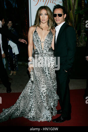 Jennifer Lopez und Marc Anthony kommt bei den World Music Awards in Monte Carlo, Monaco im 18. Mai 2010. Foto von Francis Specker Stockfoto
