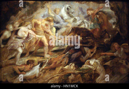 Meleager und Atlanta und die Jagd der Calydonian Eber von Rubens Stockfoto