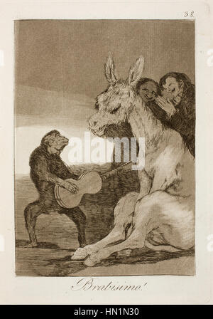 Museo del Prado - Goya - Caprichos - Nr. 38 - Brabisimo! Stockfoto