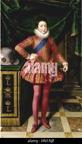 Louis XIII von Frankreich mit 10 Jahren - Frans Pourbus II Stockfoto