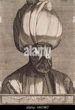 Melchior Lorck - Portrait von Sultan Süleyman dem prächtigen - WGA13462 Stockfoto