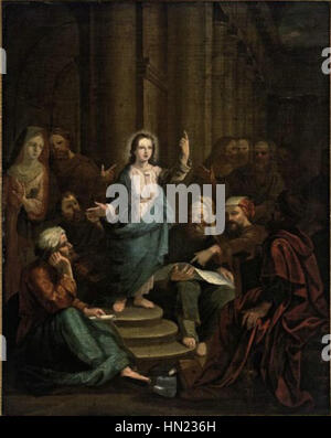 Art und Weise der Rijn van Rijn Rembrandt Christus unter den Ärzten d5343274h Stockfoto