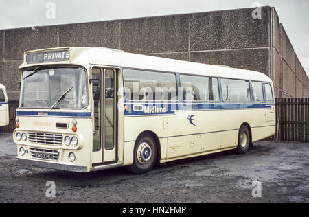 Edinburgh, UK - 1973: Vintage Bild des Busses in Edinburgh.  Alexander Midland Leyland MPE 144 (Registrierung CMS 374L). Stockfoto