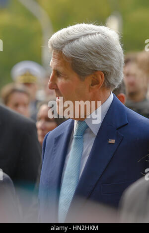 Buenos Aires, Argentinien - 4. August 2016: United States Secretary Of State John Kerry während seines Besuchs am Plaza San Martin. Stockfoto