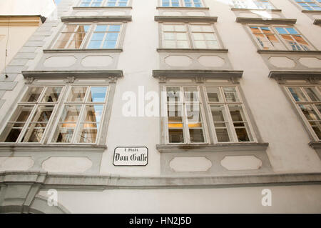 Wien, Österreich - 5. Juli 2016: Mozarthaus war Mozart Wohnhaus von 1784 bis 1787 in der Bundeshauptstadt Wien Stockfoto