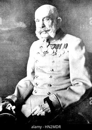 Franz Joseph 1. (1830-1916) Kaiser von Österreich (1848-1916) und König von Ungarn (1867-1916). 19. Jahrhundert-Österreich Stockfoto