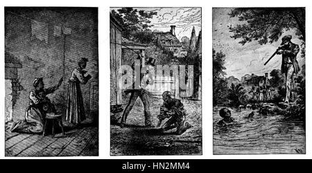 Leben von Frederick Douglass. (Frederick Douglass (1817-1895), US-amerikanischer Abolitionist. Der Sohn eines Sklaven; und ein Sklave sich selbst, er floh 1838 und führte eine Kampagne gegen die Sklaverei. Er schrieb seine Autobiographie im Jahre 1845 und veröffentlichte eine Zeitung namens der "No Stockfoto