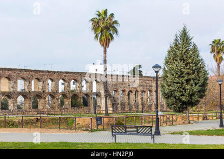 Merida, Extremadura, Spanien.  San Lázaro Aquädukt. Stockfoto