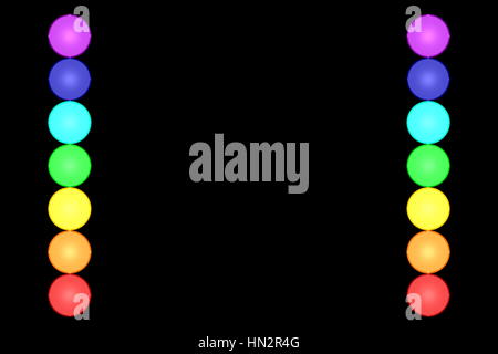 Die sieben Chakren Stockfoto