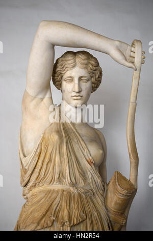 Rom. Italien. Statue von Verwundeten Amazon von einem griechischen Original von Phidias, Kopf ist eine Nachbildung des Amazonas von Polyklet, Kapitolinischen Museen. Stockfoto