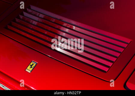 1988-Ferrari 328 GTB Motorhaube abstrakt Stockfoto