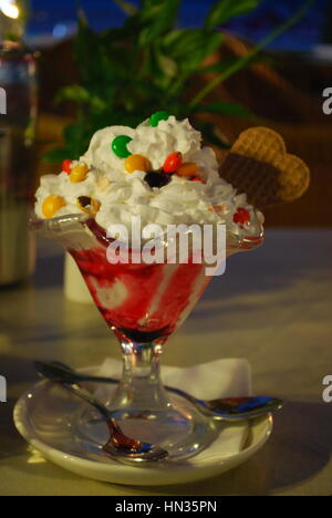 Eisbecher Stockfoto