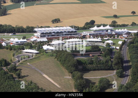 Luftaufnahme von Goodwood Race Course South Downs National Park West Sussex Stockfoto