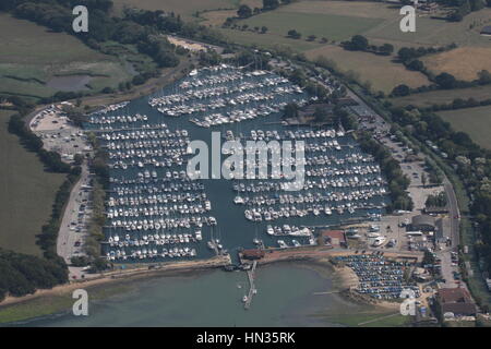 Luftaufnahme von Chichester Marina Birdham Chichester West Sussex Stockfoto