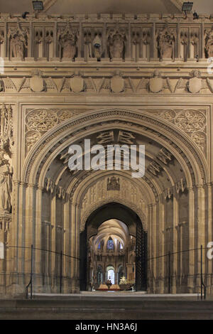 Bildschirm in Canterbury Kathedrale Canterbury kent Stockfoto